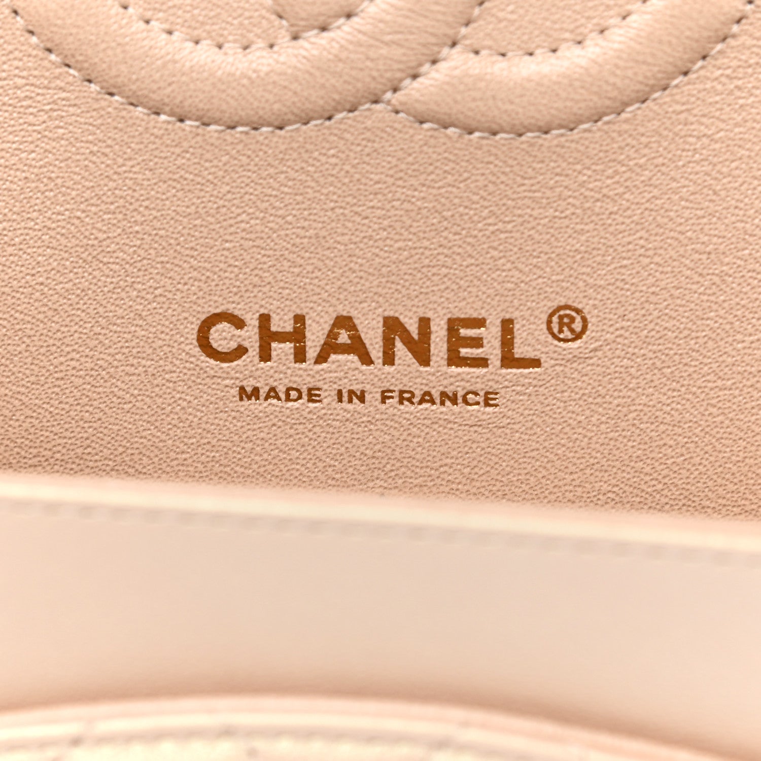 Chanel Iridescent Calfskin Quilted Medium Double Flap Beige 6 of 10