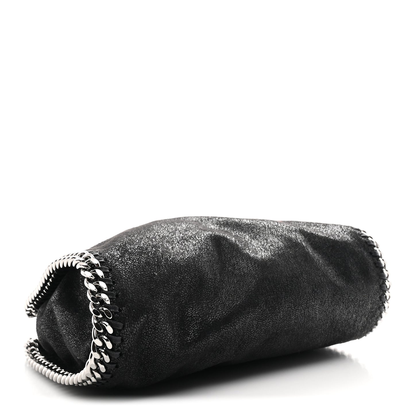Shaggy Deer Mini Falabella Fold Over Tote Black