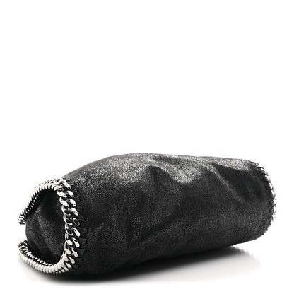 Stella McCartney Shaggy Deer Mini Falabella Fold Over Tote Black 4 of 9