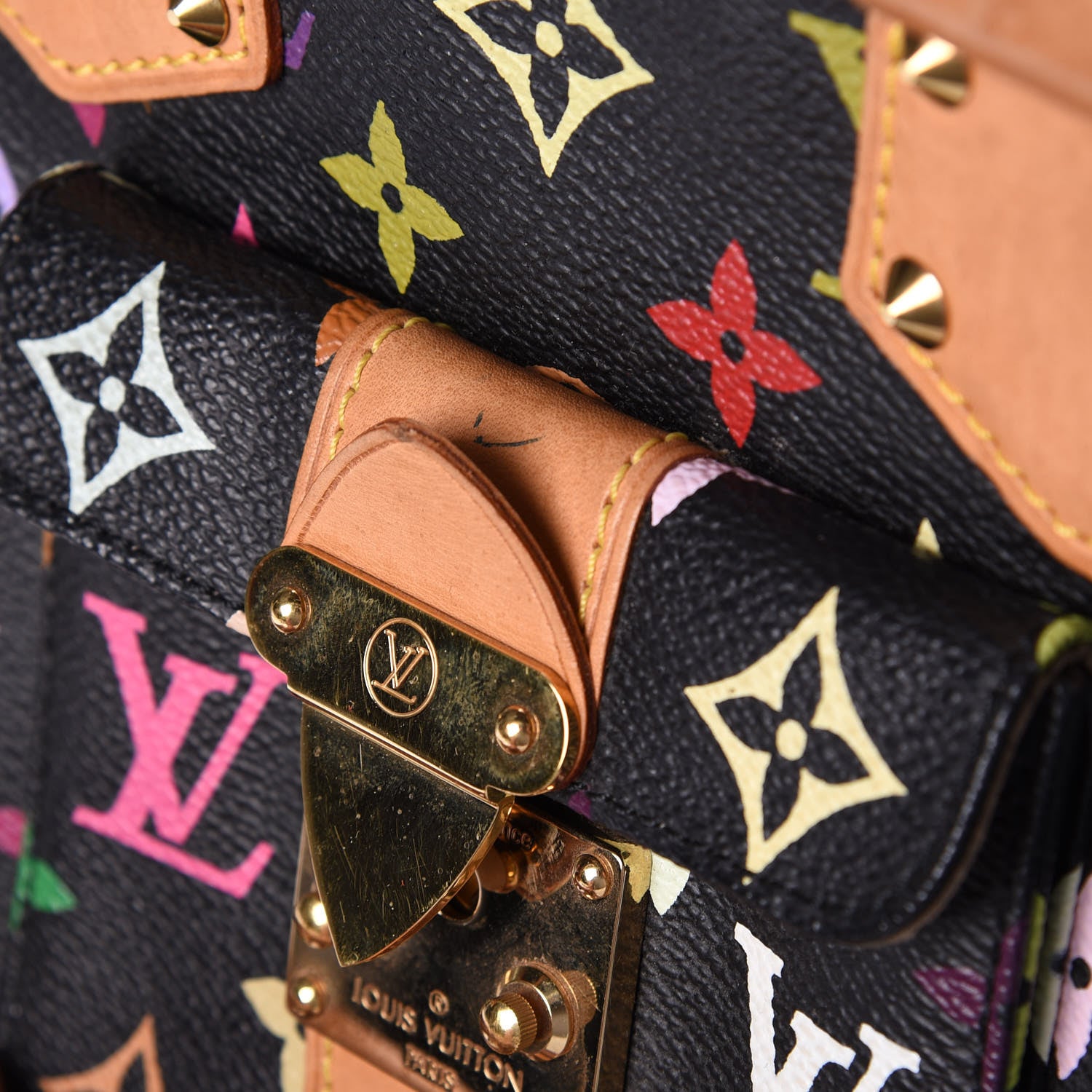 Louis Vuitton Monogram Multicolor Speedy 30 Black 9 of 23