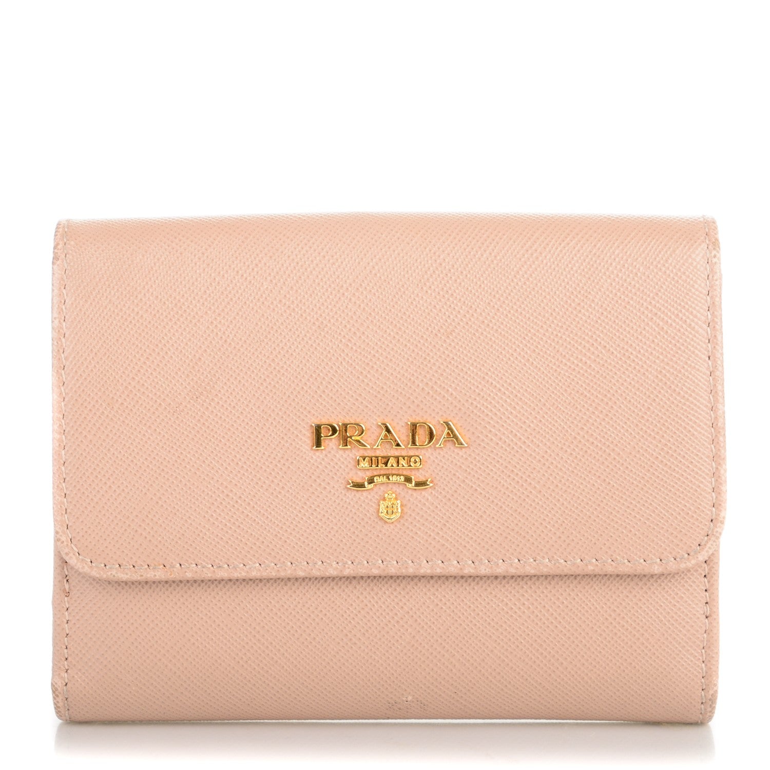 Prada Saffiano Compact Wallet Cammeo 1 of 7