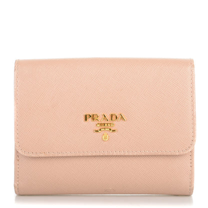 Prada Saffiano Compact Wallet Cammeo 1 of 7