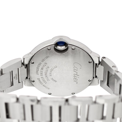Cartier Stainless Steel 33mm Ballon Bleu De Cartier Automatic Watch 4 of 5
