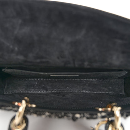 Christian Dior Tweed Cannage Lady D-Joy Black White 5 of 10