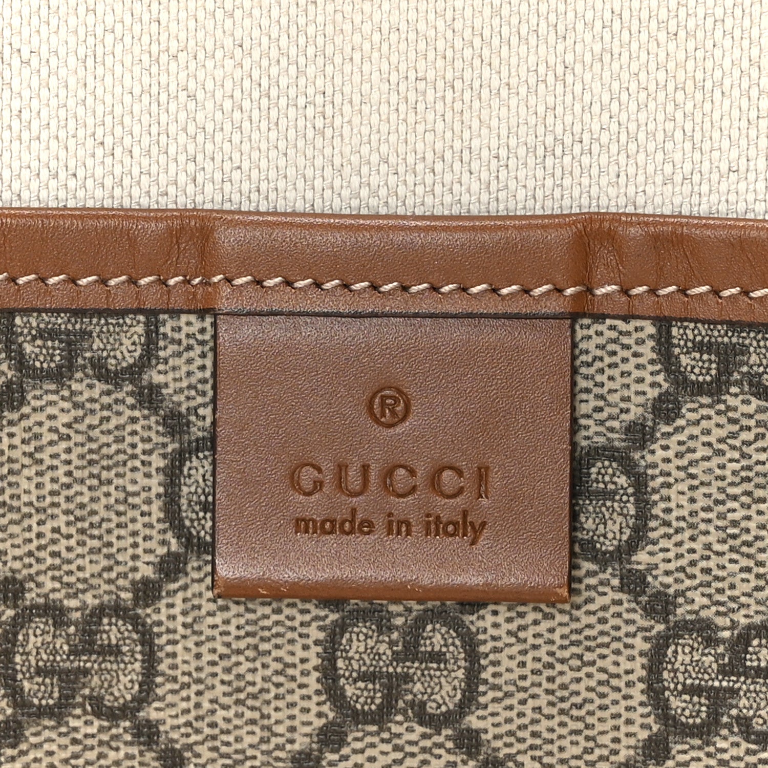 Gucci GG Plus Monogram Medium Signature Web Loop Tote Light Brown 6 of 10