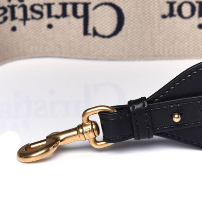 Christian Dior Canvas Embroidered Shoulder Strap Blue 6 of 9