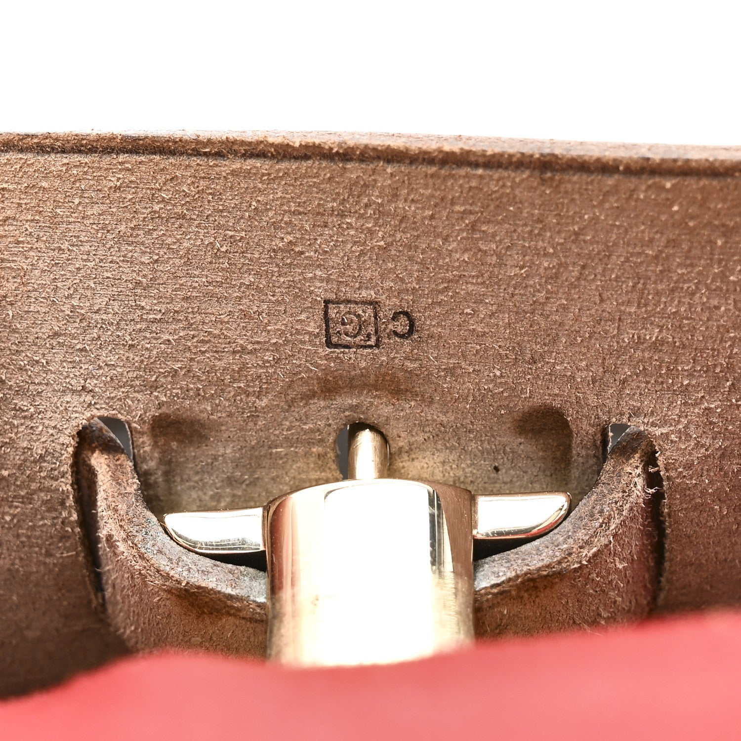 Hermes Toile Vache Calfskin Herbag 30 PM Backpack Orange Red 7 of 10
