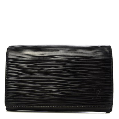 Louis Vuitton Epi Porte-Monnaie Billets Tresor Wallet Black 1 of 8