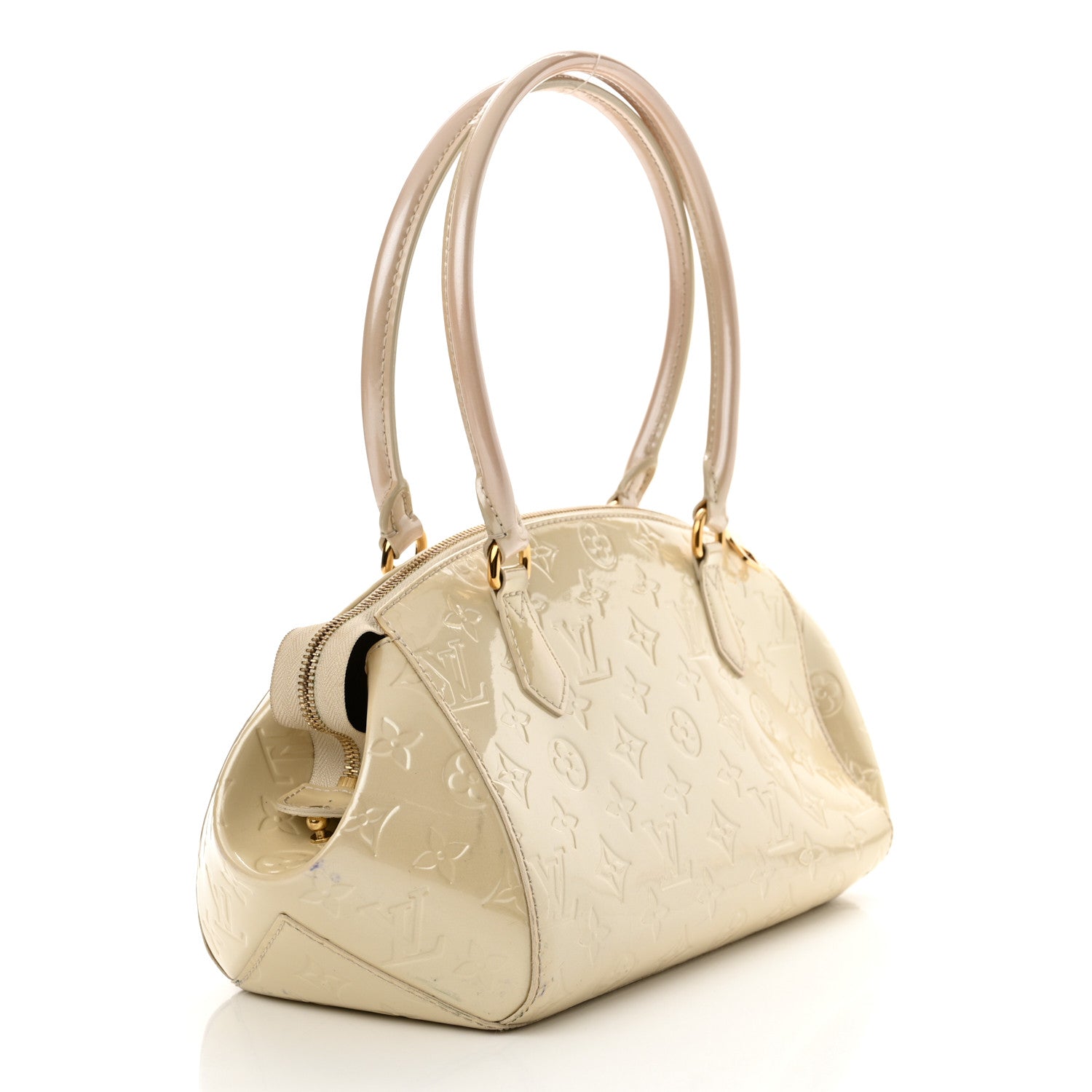 Louis Vuitton Vernis Sherwood PM Blanc Corail 3 of 17