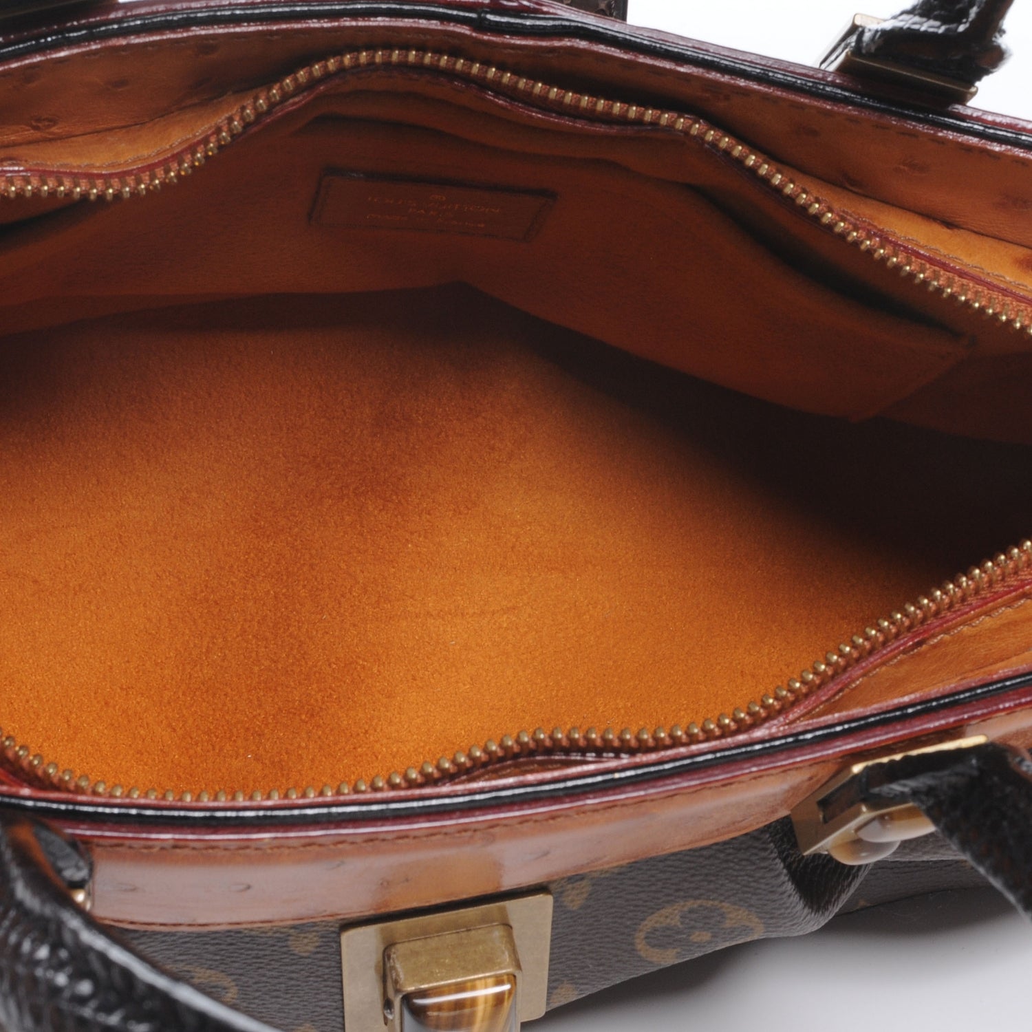 Louis Vuitton Monogram Waltz Macha Exotic Ostrich Bag 5 of 7