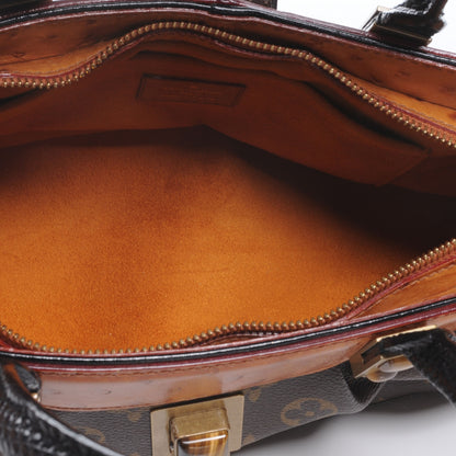 Louis Vuitton Monogram Waltz Macha Exotic Ostrich Bag 5 of 7