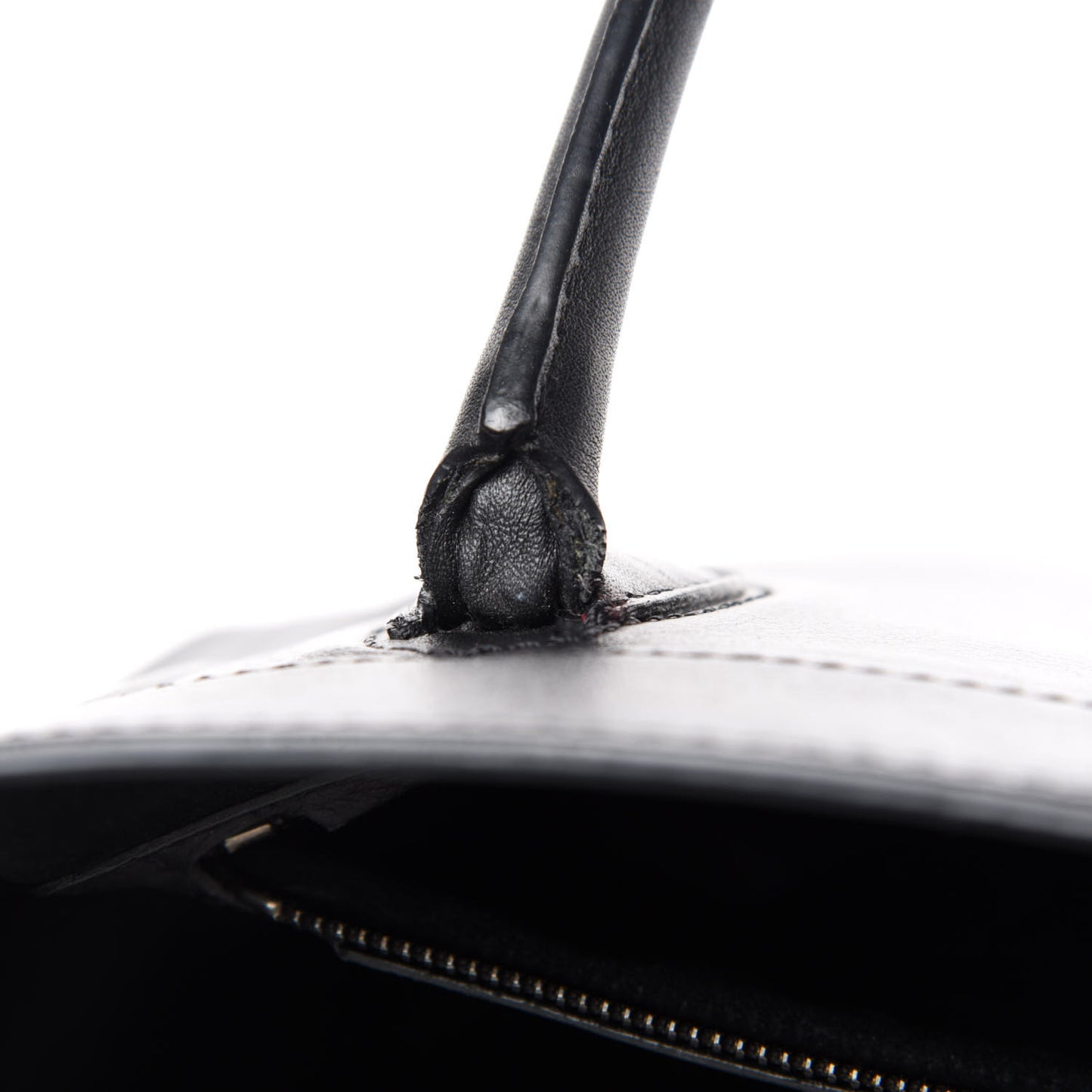 Grained Calfskin Medium Phantom Luggage Black