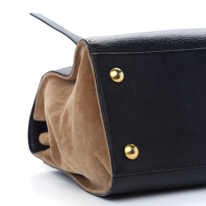 Saint Laurent Calfskin Suede Medium Muse Two Black 8 of 12