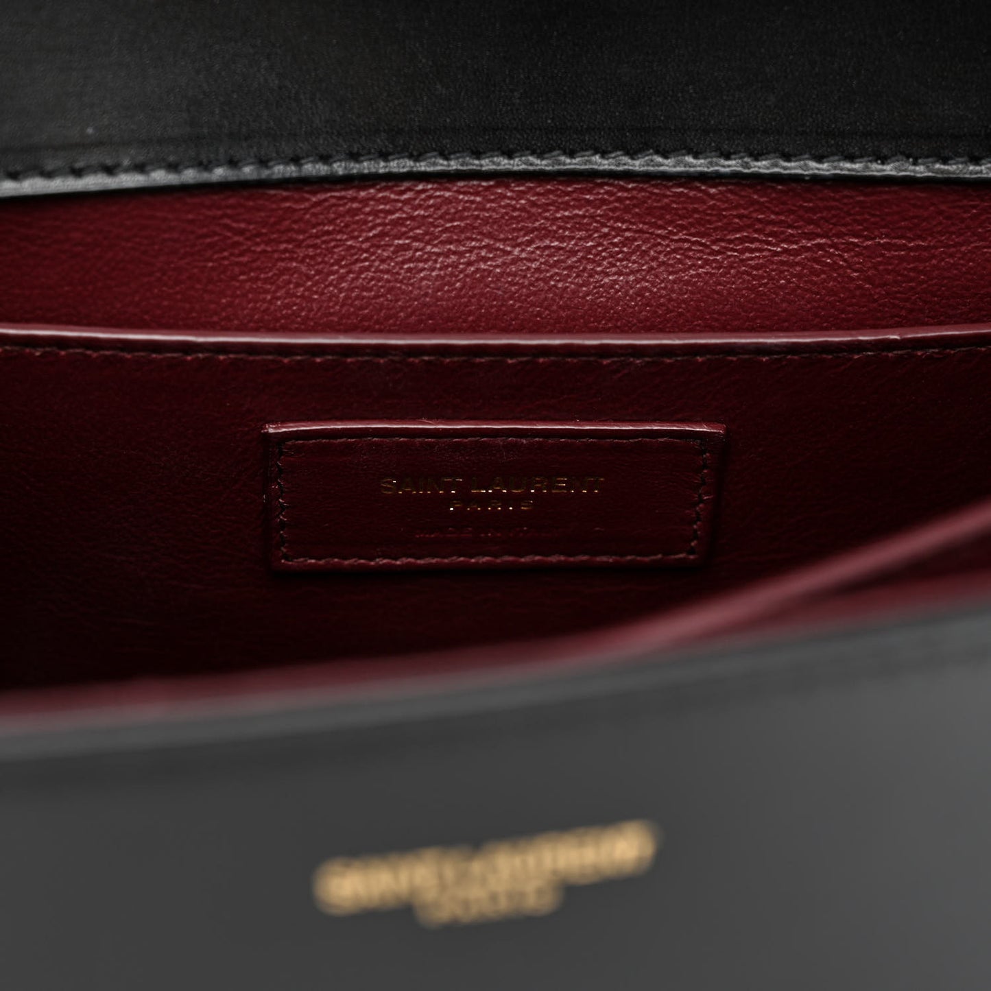 Smooth Calfskin Medium Classic Monogram Cassandra Top Handle Black Rouge Legion