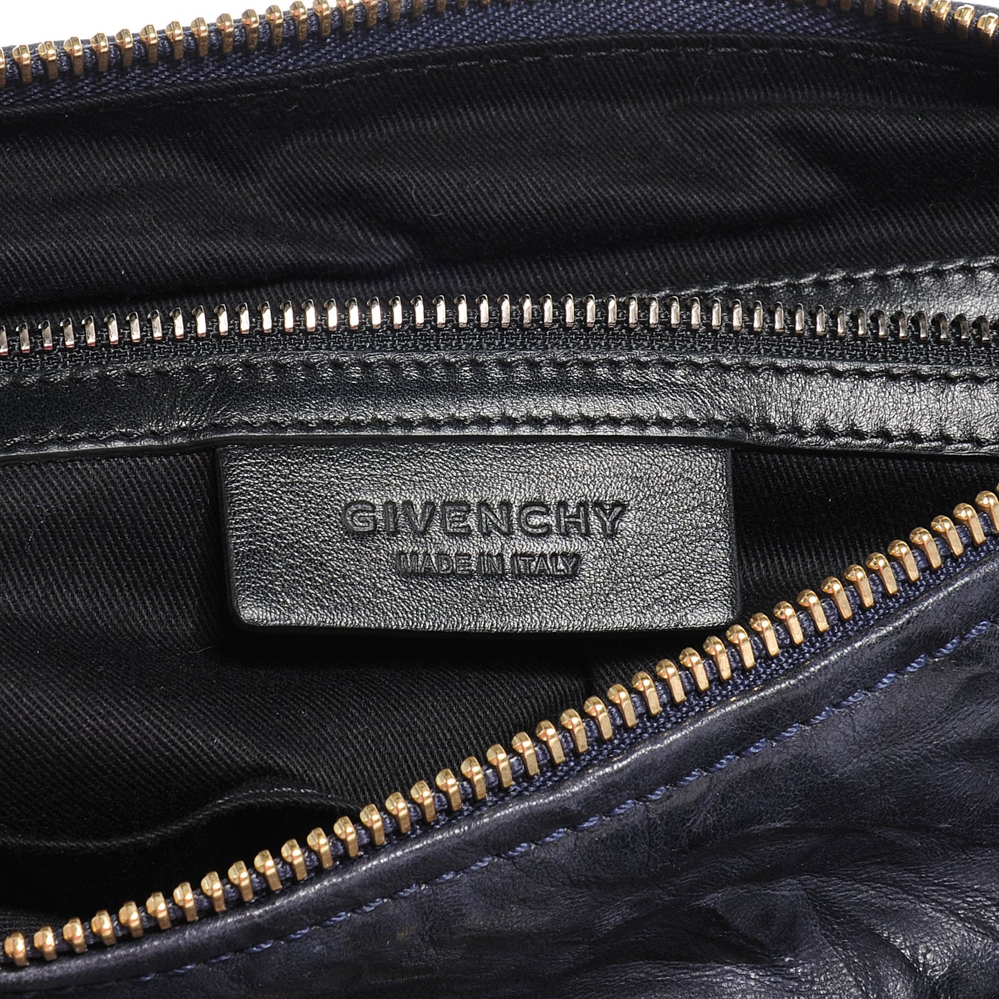 Tumbled Sheepskin Medium Pandora Bag Black
