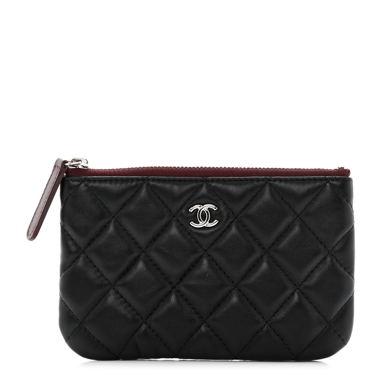 Chanel Lambskin Quilted Small Cosmetic Case Black 1 of 11