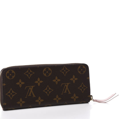 Louis Vuitton Monogram Clemence Wallet Rose Ballerine 2 of 8