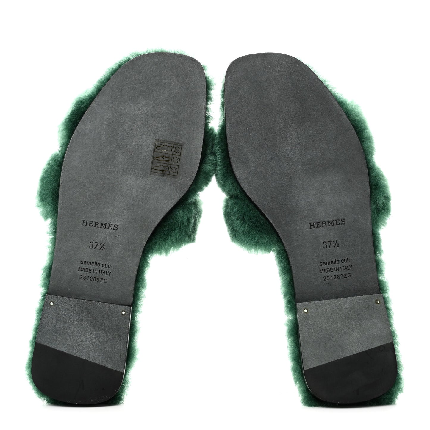 Woolskin Oran Sandals 37.5 Vert Anglais