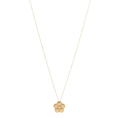 Roberto Coin 18K Yellow Gold Diamond Daisy Pendant Necklace 1 of 4