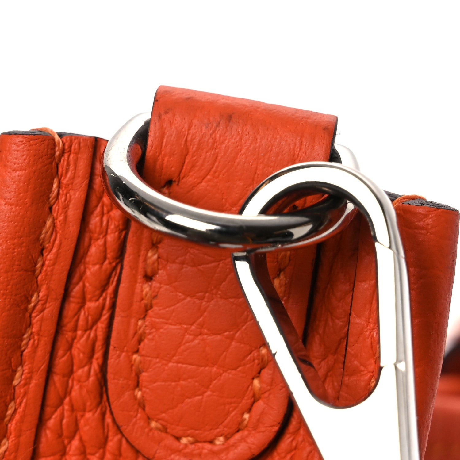 Hermes Taurillon Clemence Evelyne TPM Orange 11 of 12