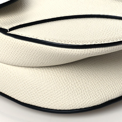 Christian Dior Grained Calfskin Mini Saddle Bag White 8 of 10