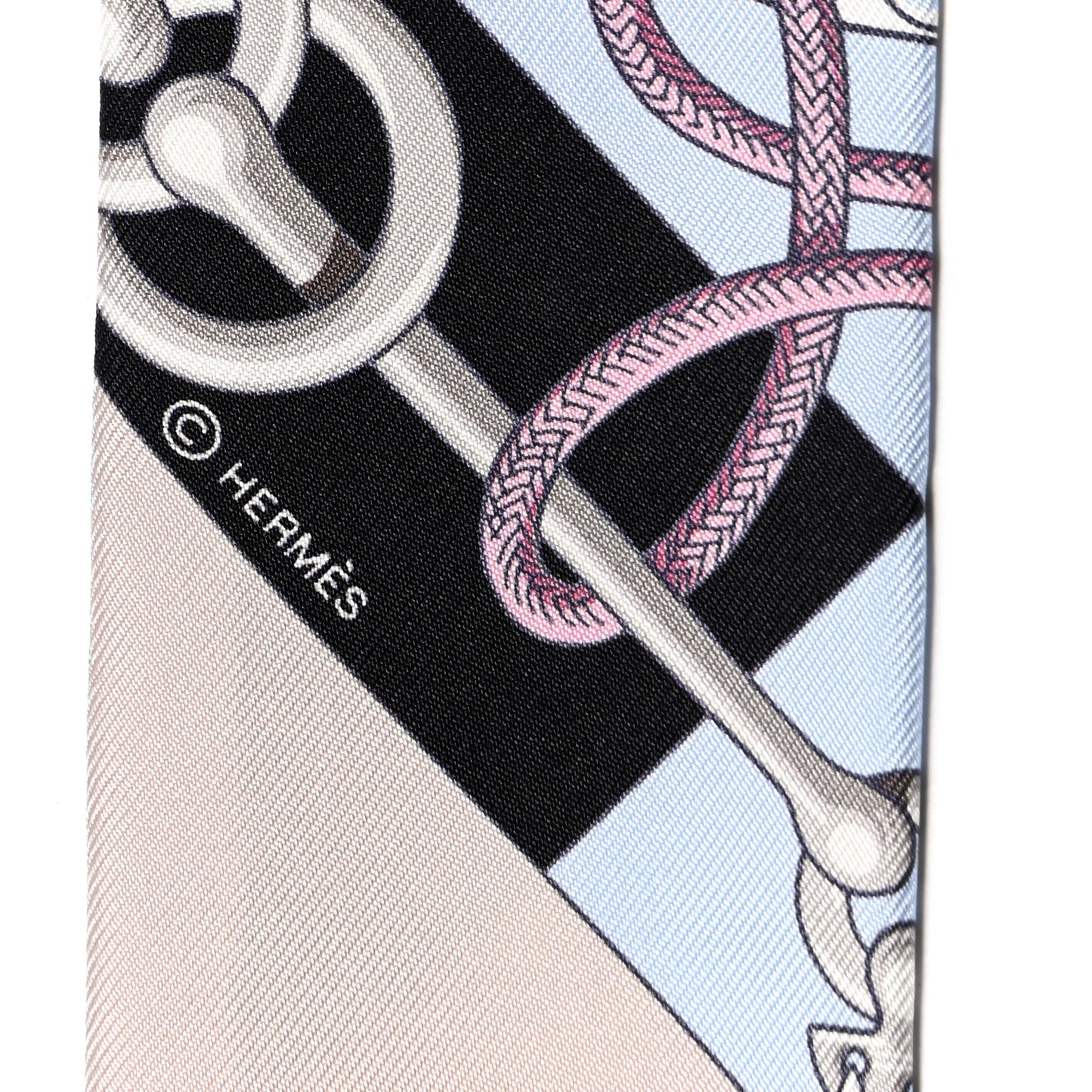 Silk Cliquetis Twilly Black Rose Menthol