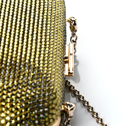 Judith Leiber Swarovski Crystal Minaudiere Clutch Gold 7 of 13