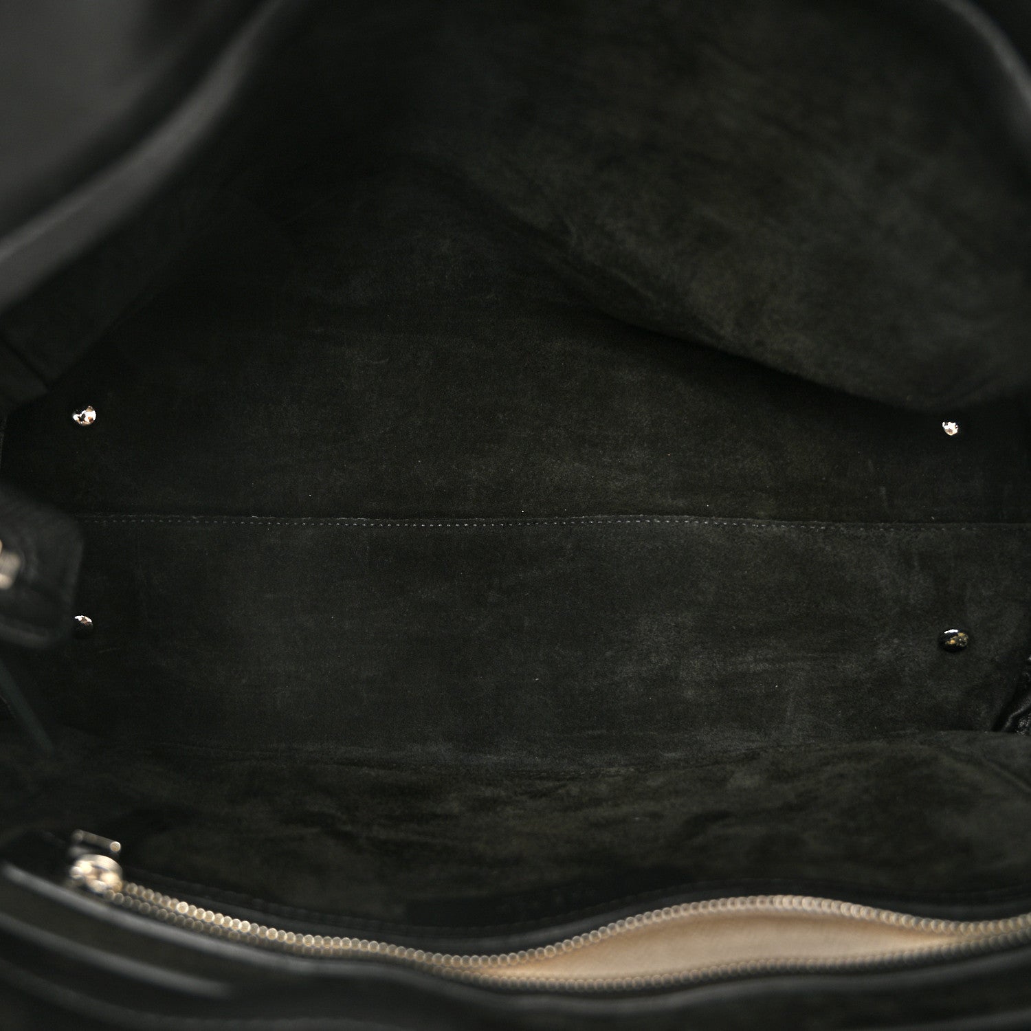 The Row Calfskin Pleated Peggy Tote Black 5 of 11