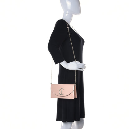 Christian Louboutin Patent Calfskin Loubi54 Crossbody Clutch Nude 2 of 9