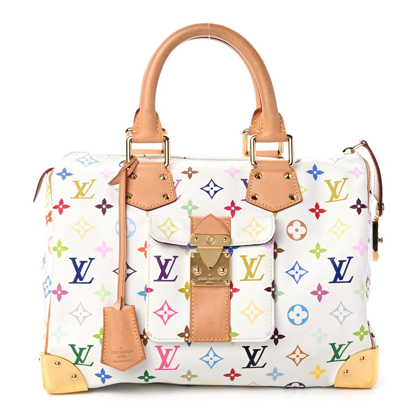 Monogram Multicolor Speedy 30 White