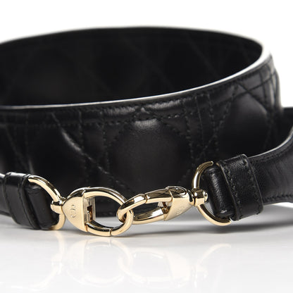 Christian Dior Lambskin Cannage Shoulder Strap Black 3 of 4