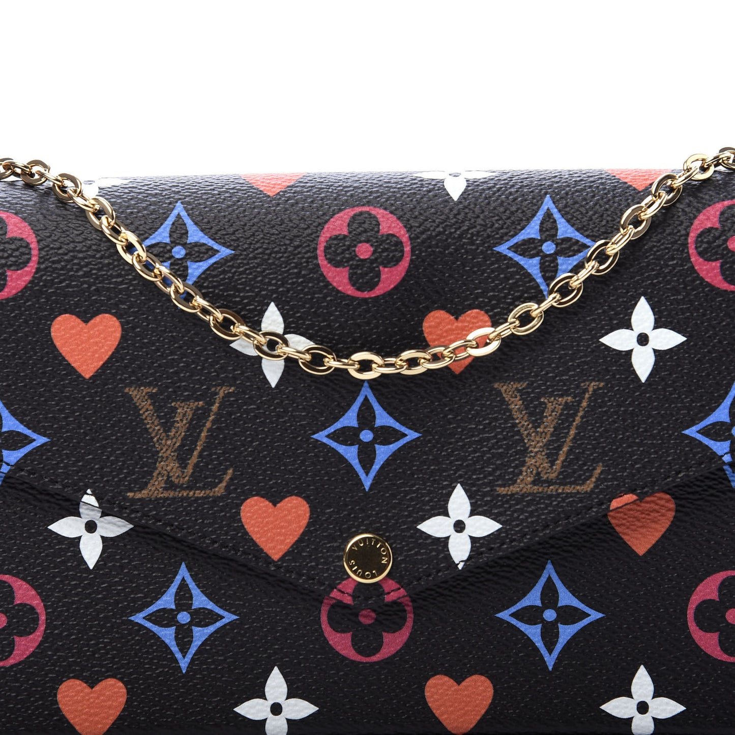 Game On Felicie Chain Wallet Black