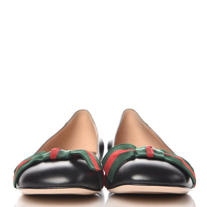 Gucci Calfskin Web Ballerina Flat 39 Nero Black 3 of 10