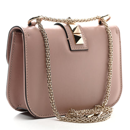 Valentino Garavani Vitello Small Glam Lock Rockstud Flap Poudre 3 of 10