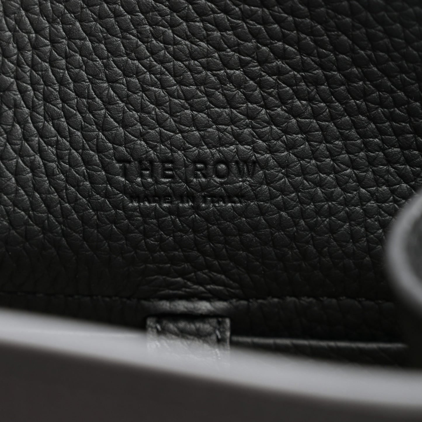 Grained Calfskin Soft Margaux 10 Bag Black