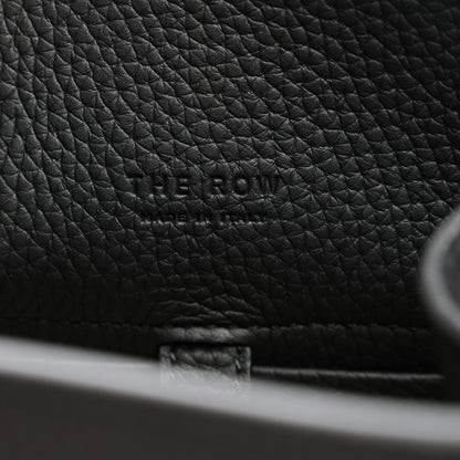 The Row Grained Calfskin Soft Margaux 10 Bag Black 6 of 9