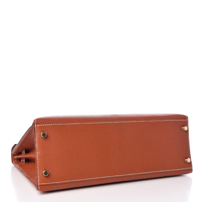 Hermes Chevre De Coromandel Kelly Sellier 32 Brique 5 of 36