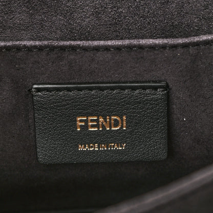 Fendi Vitello Liberty Scalloped Studded Kan I Shoulder Bag Black 6 of 8