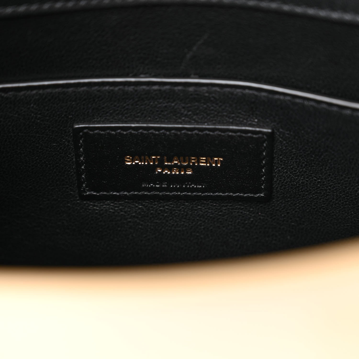 Saint Laurent Smooth Calfskin Manhattan Shoulder Bag Black Beige 6 of 12