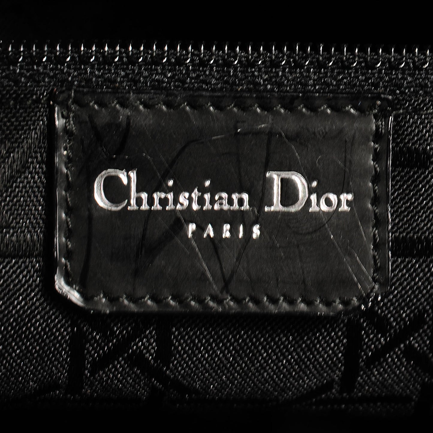 Canvas Large Lady Dior Dark Brown