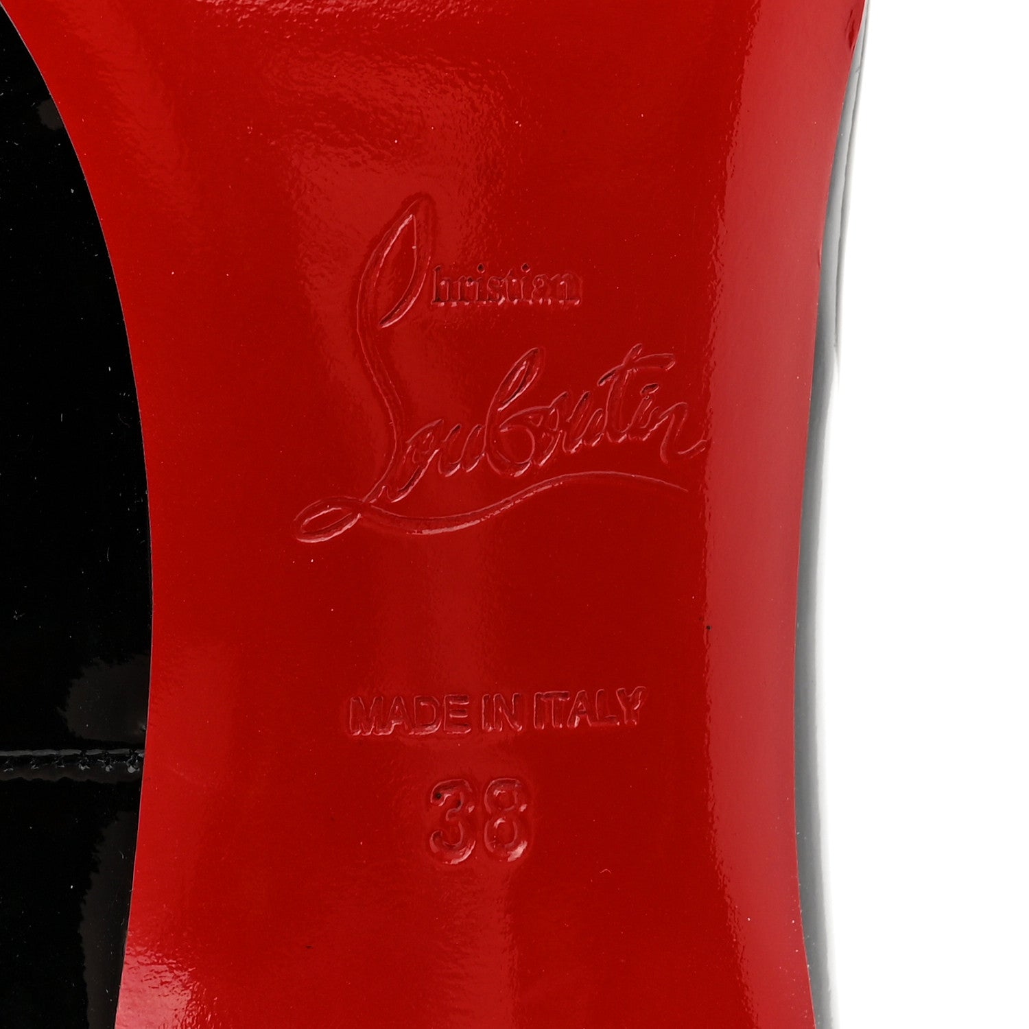 Christian Louboutin Patent Fifi 85 Pumps 38 Black 6 of 12