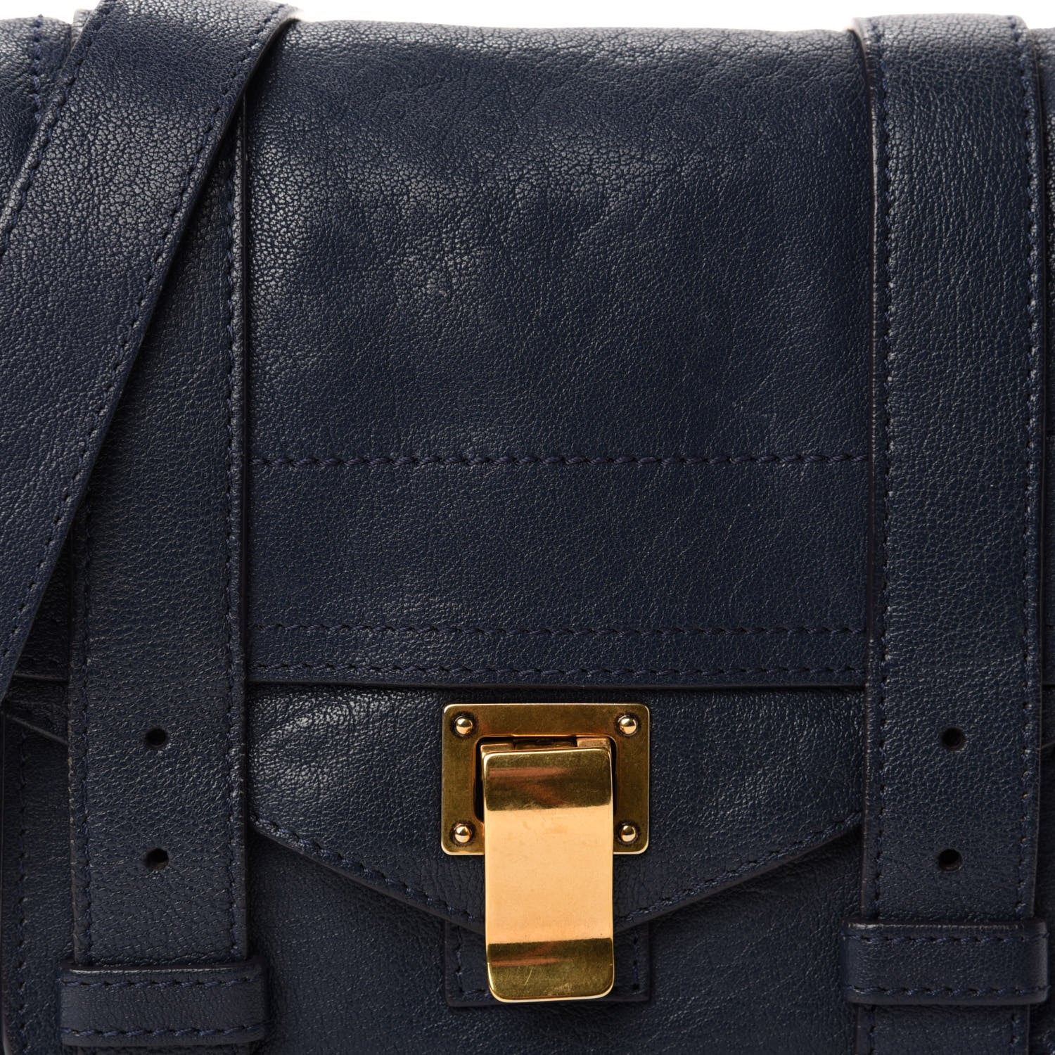 Proenza Schouler Lambskin PS1 Mini Pouch Messenger Bag Midnight 11 of 11