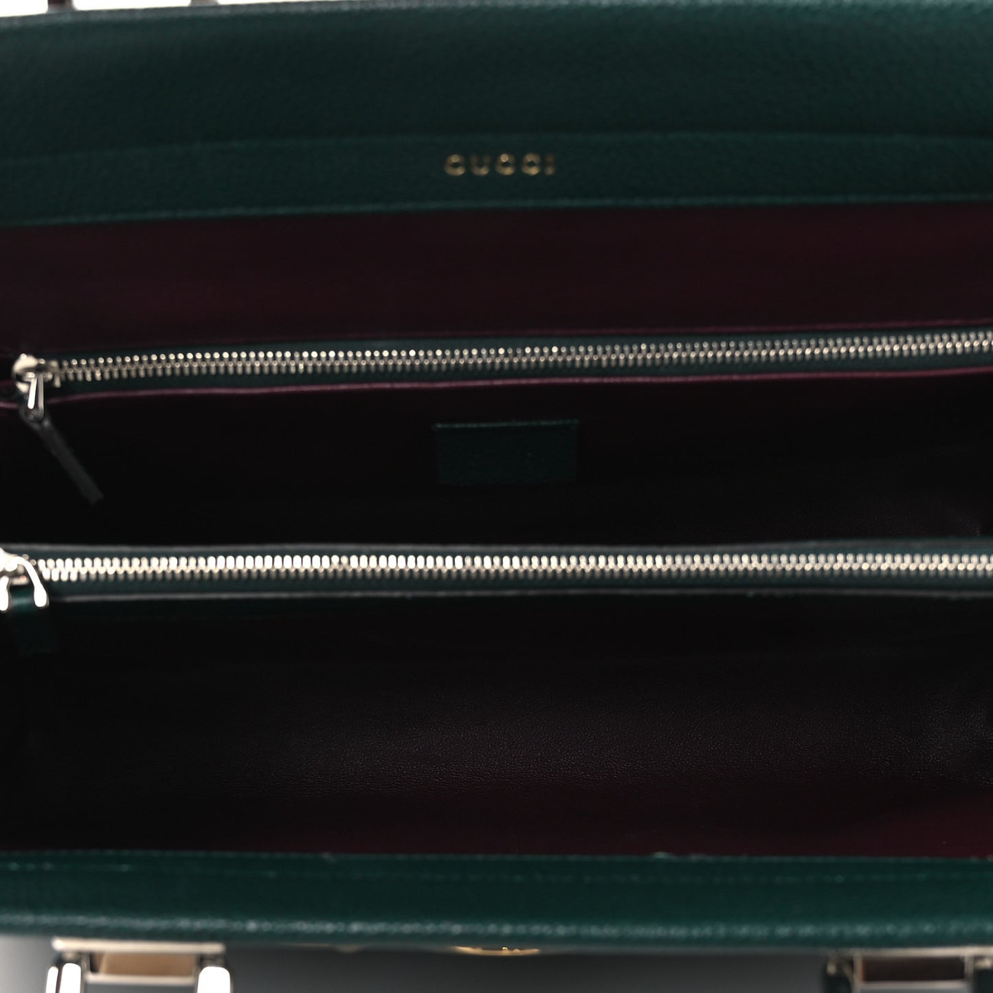 Grainy Calfskin Medium Zumi Top Handle Bag Vintage Green