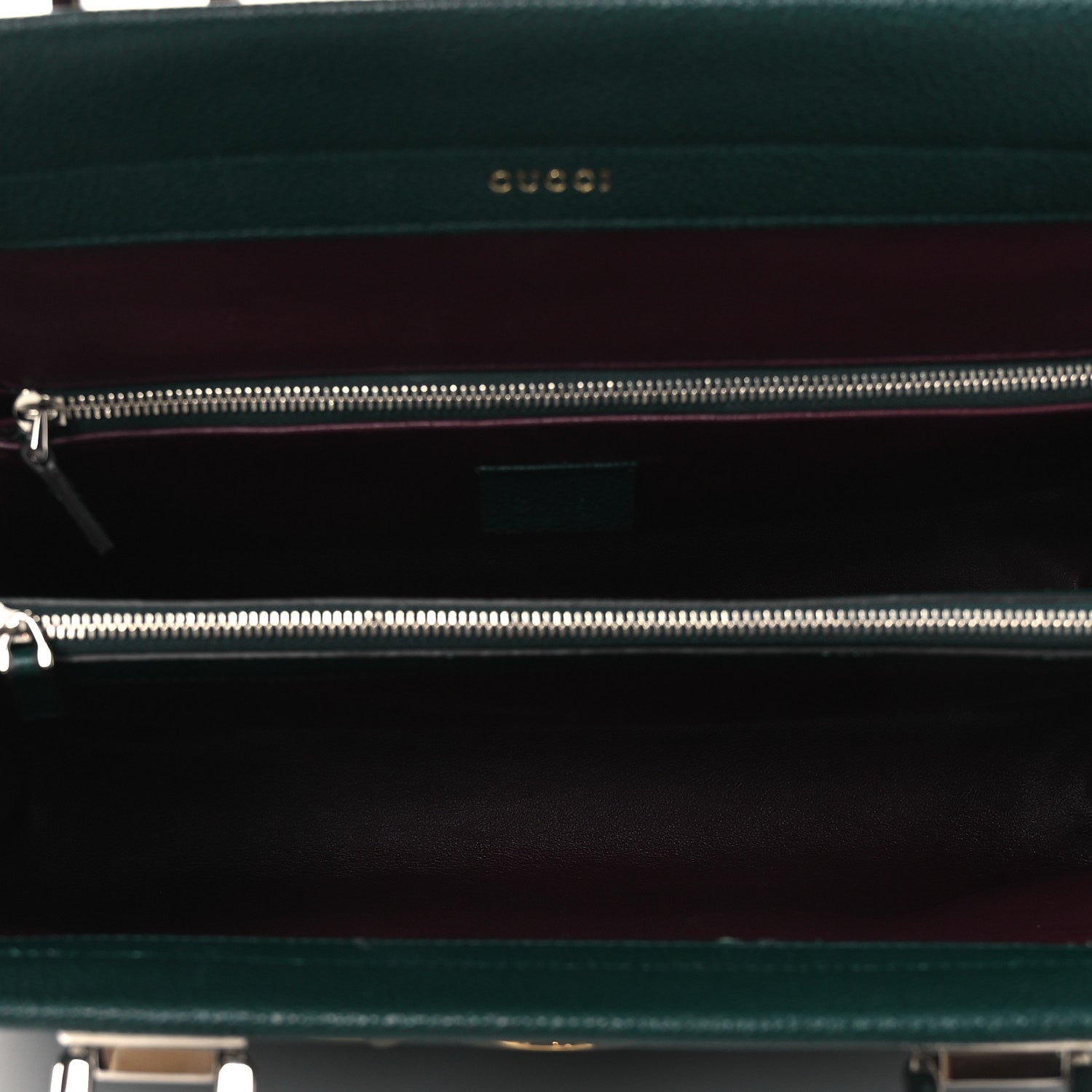Gucci Grainy Calfskin Medium Zumi Top Handle Bag Vintage Green 5 of 16
