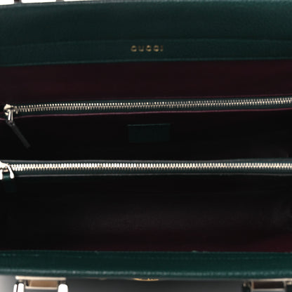 Gucci Grainy Calfskin Medium Zumi Top Handle Bag Vintage Green 5 of 16