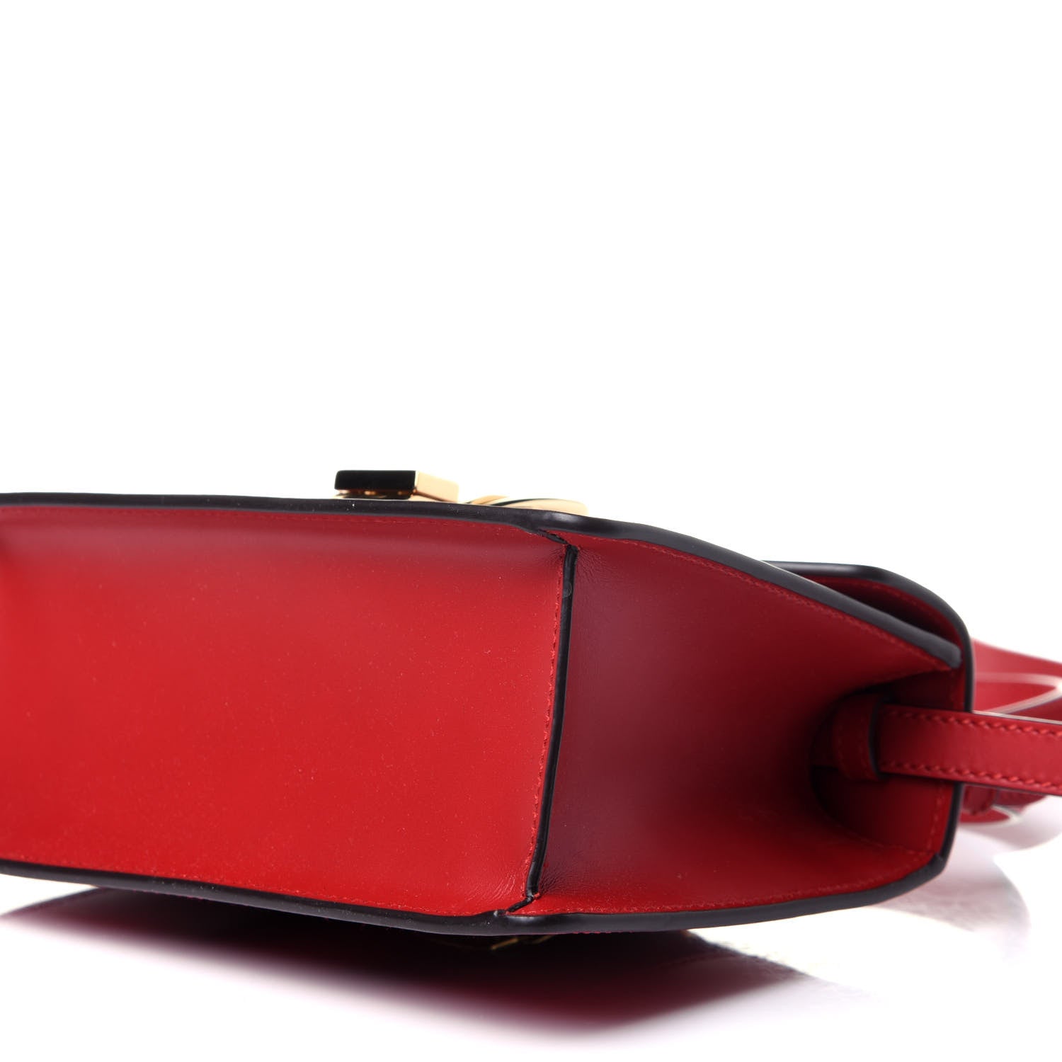 Gucci Calfskin Mini Sylvie Top Handle Bag Hibiscus Red 9 of 17