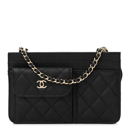 Chanel Caviar Quilted In & Out Chain Wallet Black 1 of 12