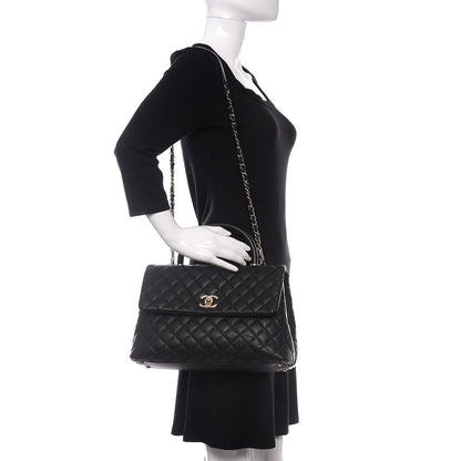 Chanel Caviar Quilted Medium Coco Handle Flap Black 2 of 11