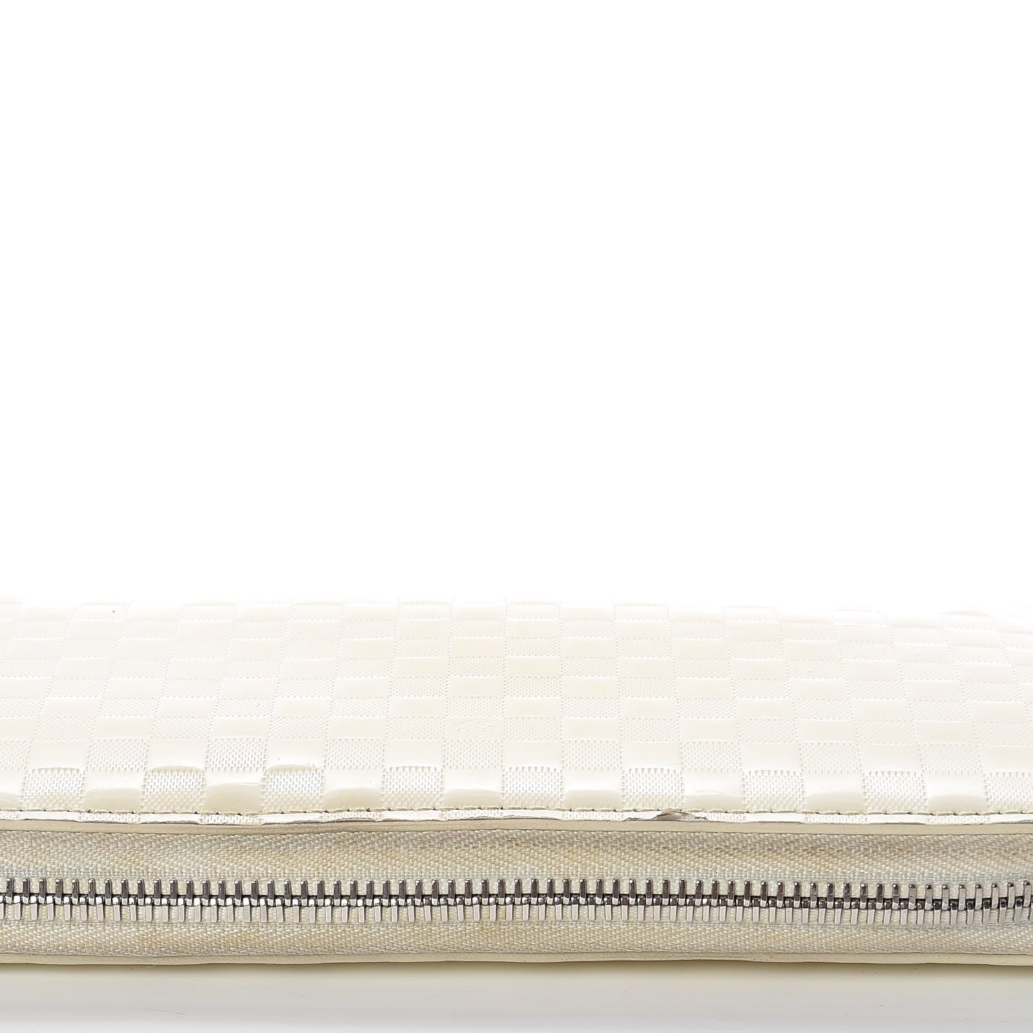 Louis Vuitton Shiny Calfskin Damier Facette Zippy Wallet Creme 12 of 20