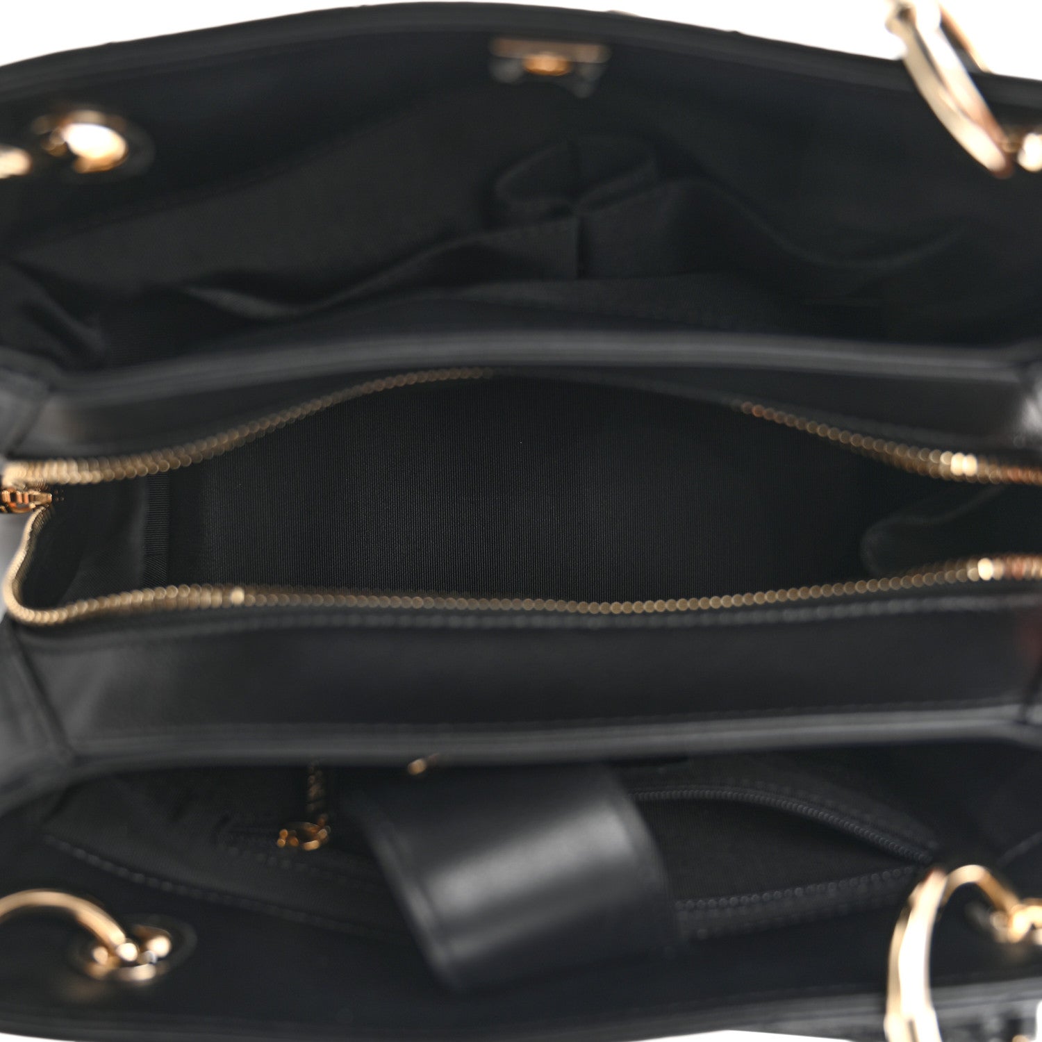 Chanel Calfskin Stitched Large Chevron Chic Shopping Bag Black 5 of 12